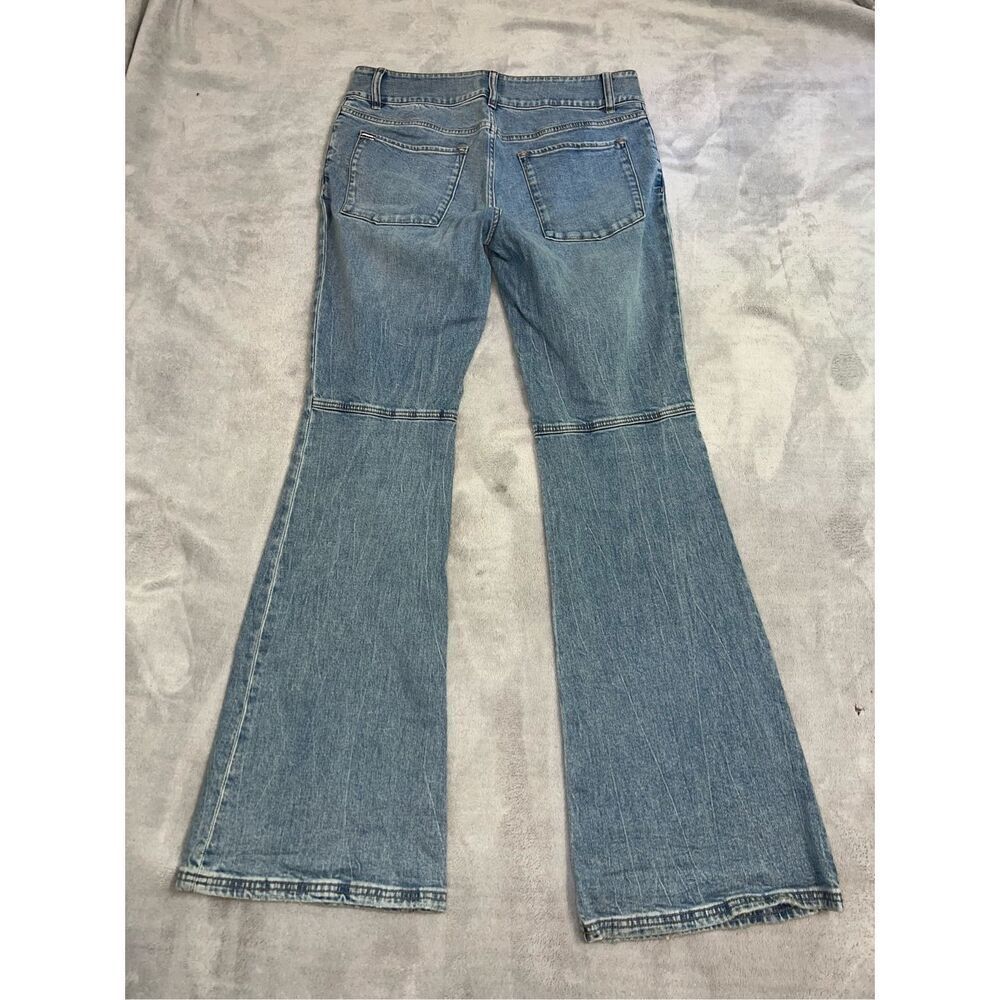 Alice & Olivia Cotton Flare Medium Wash Jeans 30 - Picture 5 of 10